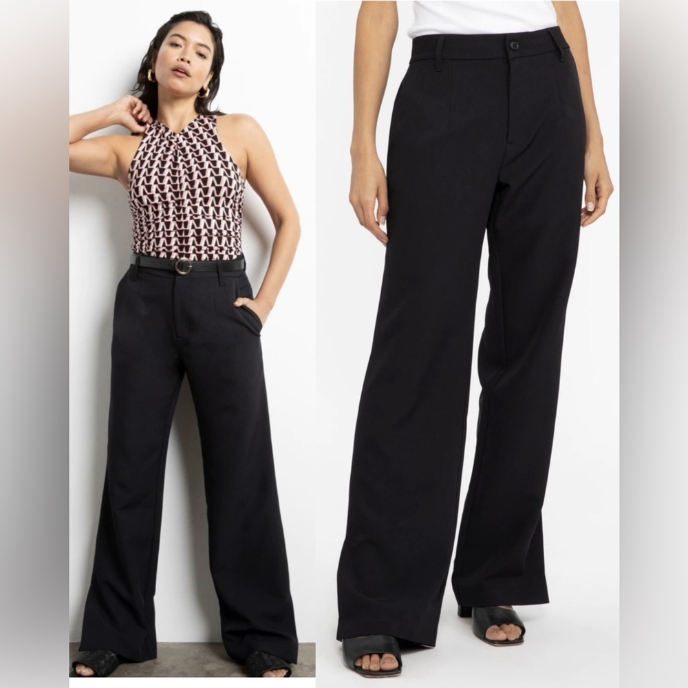 NWT Sanctuary EVEREVE Nohp Trouser Pant in Black Office Academia Casual ,27